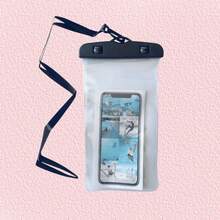 Waterproof Mobile Phone Pouch - [Black] Regular - Clear - View 5