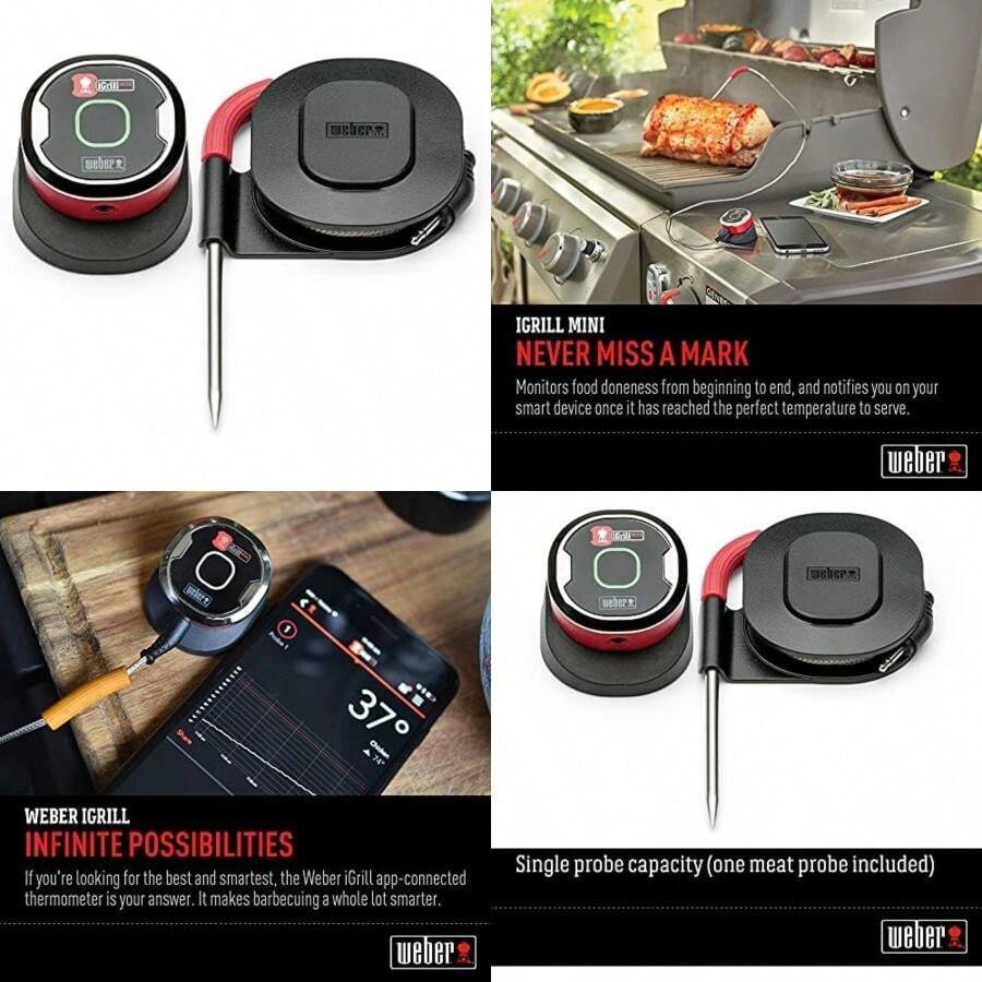 Weber iGrill Mini. El Termómetro Bluetooth que Controla la Temperatura de tu Carne. El Accesorio Perfecto para tu Asador.(default) - Tipo 1 - Ver 1