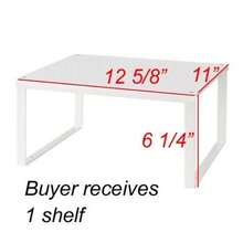 Kitchen Cabinets1 White Metal Kitchen Cabinet and Counter Top Organizer Shelf 13 inch wide 11 inch deepKitchen Cabinets - blanco - Ver 6