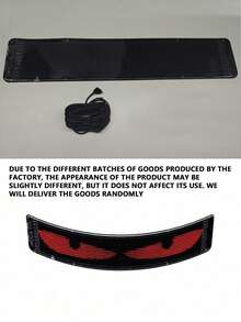 一套车载柔性LED挡风玻璃显示屏，带动画闪烁恶魔眼，APP控制，USB供电，可自定义效果，无需电池