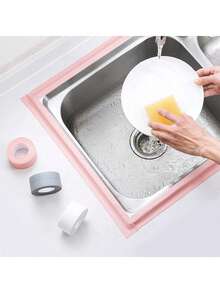 1 Roll Waterproof Bathroom Caulk Tape, Self-Adhesive Mildew-Resistant Sealing Tape For Bathroom, Kitchen, Toilet Crevices, Waterproof And Moisture-Proof