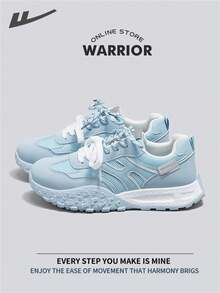 Warrior Gym Shoes For Women Autumn And Winter Comfortable Modest Style Casual Yet Sleek Sneakers Applicable Throughout The Year Wear-Resisting All-Day Wear Training Sneakers Running Shoes - Light Blue - View 1