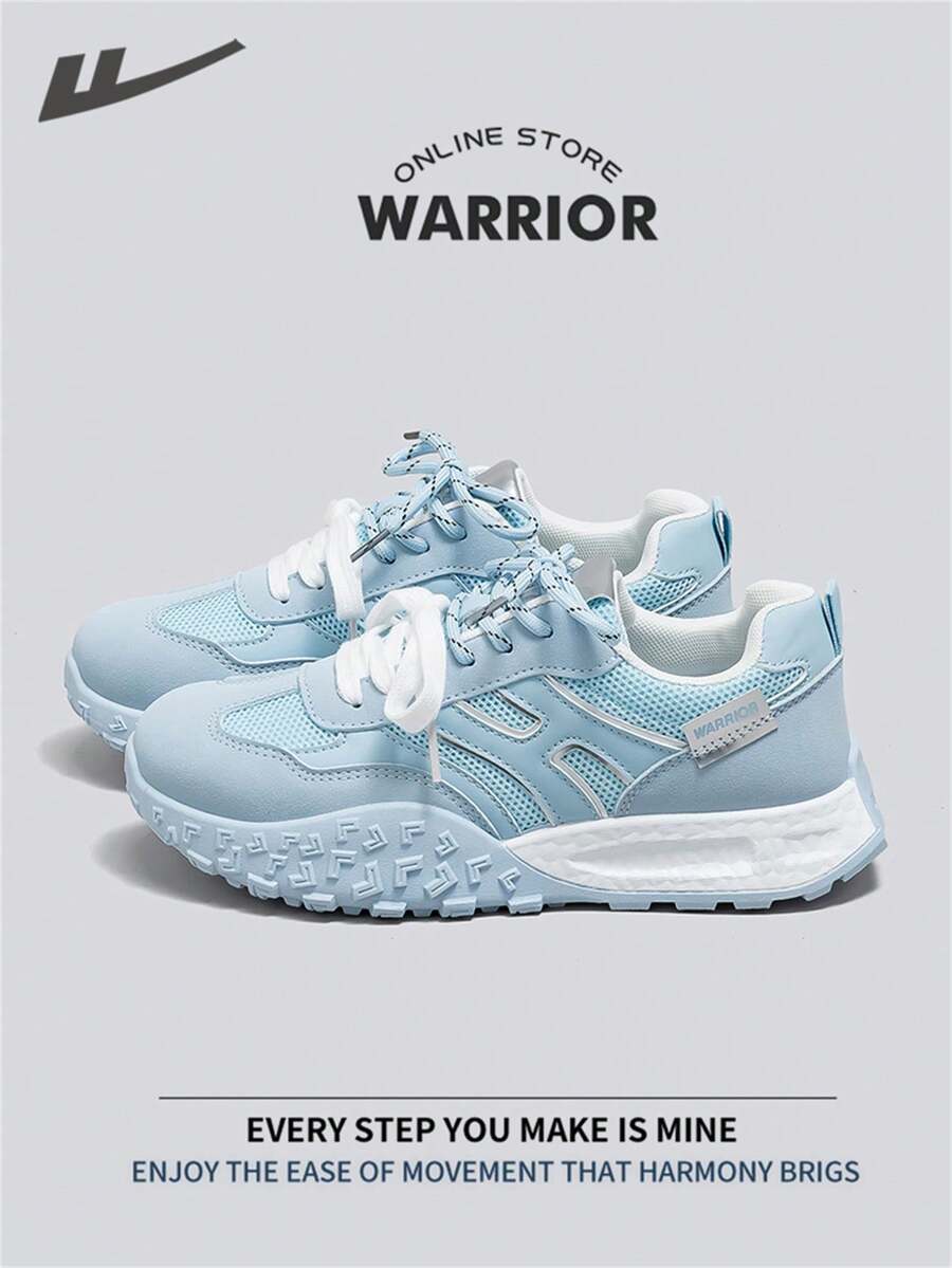Warrior Gym Shoes For Women Autumn And Winter Comfortable Modest Style Casual Yet Sleek Sneakers Applicable Throughout The Year Wear-Resisting All-Day Wear Training Sneakers Running Shoes - Light Blue - View 1