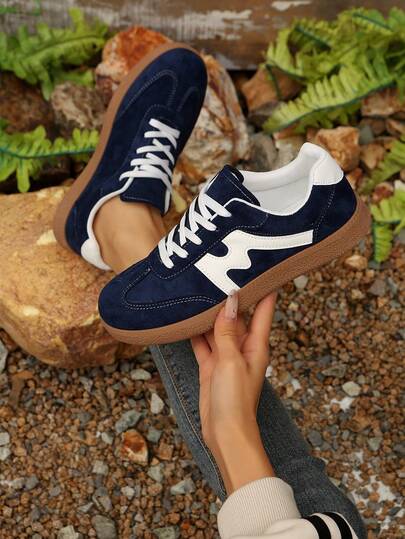 Women's Casual Versatile Leopard Print Accent Sneakers, Fashion Eye-Catching Comfortable Rubber Soft Sole Athletic Shoes, Breathable Lightweight Patchwork Sports Shoes For Women