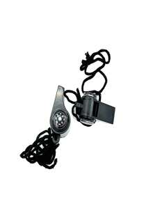 Outdoor Whistle Plastic Multifunctional Three-In-One Whistle Life-Saving Whistle Compass Thermometer Whistle Referee Whistle