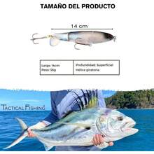 EstiloTACTICAL FISHING 3 Piezas - SeñUelos De Pesca Superficial Whopper Plopper. HéLice Giratoria, Pesados 36G Cada Uno Para Lances Largos.VersióN Mejorada - 1 - Ver 8