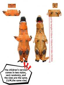 1PCInflatable T-Rex Costume Adult, Inflatable Costume For Adult, Dinosaur Inflatable Costume Women/Men For Funny Party, Blow Up Costumes, Dinosaur Dress, Dinosaur For Festive Personalized Dress Up Halloween - 霸王龍 - 查看 4