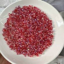 500 颗 4 毫米彩虹色刻面玻璃尖晶石珠，闪亮水晶宝石光泽珠，适合礼物、珠宝制作、手工艺品和 DIY 项目，非常适合节日期间的创意 DIY 等 - 500顆4mm雙尖鍍彩珠 - 查看 29