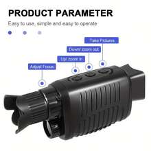 HD 1080P LED Infrared Night Vision Monocular - Perfect For Outdoor Enthusiasts, Hunters & Adventurers: Battery-Powered Digital Device For Hunting, Nighttime Surveillance & Exploration, Hunting Gear, Portable Optics, Precision Engineering, Longrange Viewing, Adventure Seekers - Multicolor - View 11