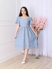 Junior Lace Dress - Celeste - Ver 2