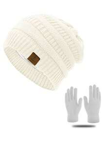 1 Stück/2 Stücke Unisex gestrickte Mütze, dick gestrickter Beanie, Radfahrer Sturmhaube, Outdoor Motorrad Gesichtsmaske, Halswärmer, Skimaske, Herbst/Winter