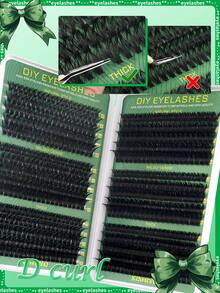 600/570 CÁI D Curl Cụm mi riêng lẻ Công suất lớn 30D + 40D + 50D + 60D + 80D + 100D + 120D + 160D Cụm mi tự làm 10-16mm Vẻ ngoài tự nhiên & Dày hơn & Mượt & Siêu mềm & Siêu nhẹ Bộ mi giả phân đoạn riêng lẻ có thể tái sử dụng Bộ nối mi kèm dụng cụ trang điểm 2 cọ mi cho người mới bắt đầu sử dụng tại nhà hoặc khi di chuyển Cho cuộc sống hàng ngày & Đám cưới & Tiệc tùng & Lễ hội âm nhạc & Ngày của Mẹ Cụm mi, Cụm mi, Lông mi riêng lẻ, Lông mi, Lông mi giả - Nhiều màu - Xem 5