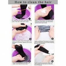 女士长胡须卷发发带假发，龙须发带，发髻造型工具，卷发发髻，自然蓬松，轻松打造双发髻 - 彩色 - 查看 7