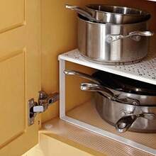 Kitchen Cabinets1 White Metal Kitchen Cabinet and Counter Top Organizer Shelf 13 inch wide 11 inch deepKitchen Cabinets - blanco - Ver 4