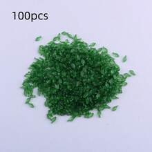 100Pcs Acrylic Green Leaf Beads, Transparent Leaves Beads Charms For Jewelry Making Necklace Earring Spring Plant DIY Crafts