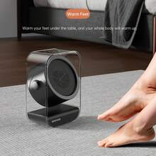 Novo Aquecedor Elétrico LKS-510, Aquecedor Portátil de Alta Potência de 500W para Casa, Quarto, Sala de Estar, Dormitório, Aquecimento Rápido, Aquece as Mãos e os Pés - Entrada do tipo CE C (220-240V) - Visão 2