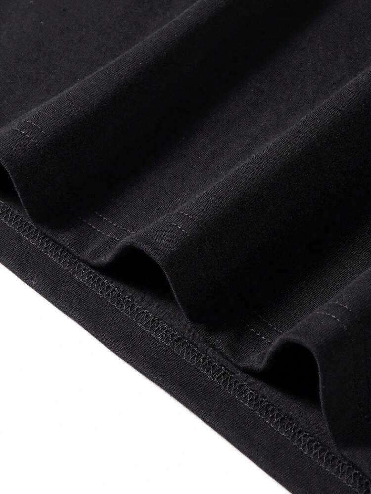 Men's Summoning Holiday Christmas Spirit Christmas T-Shirt - Black Crew Neck T-Shirt, Dancing Skull, Elastic Holiday Party Shirt, Suitable For Halloween And Christmas, All-Season Casual Wear - Fun Christmas Gift, Suitable For Men, Christmas T-Shirt, Holiday Clothing, Humorous Design, Medium Stretch Fabric, Seasonal Clothing, Spooky Christmas, Durable Material, Short Sleeve Top, Adult Men - 白色 - 查看 4