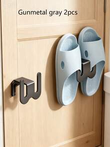 3/2/1 件套浴室拖鞋壁挂架，无需钻孔，带橡胶条，可粘贴在墙上，适用于卧室、衣柜、淋浴房、浴室、马桶地漏等场所，可放置拖鞋、运动鞋、休闲鞋、帆布鞋等，使用方便。 - 彩色 - 查看 8