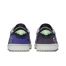 Zion Williamson x Jordan Air Jordan 1 Low OG 'Regency Purple and Dark Raisin' 巫毒娃娃配色 低筒 復古籃球鞋 男款 深藍色 - 深藍色 - 查看 5