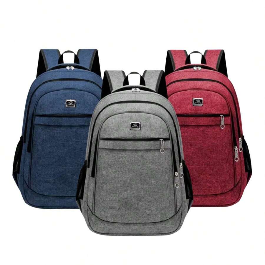 Set Of 3 Large Backpacks/School Bags For Men And Women, Waterproof And Durable, For Work And School. - 彩色 - 查看 1