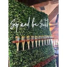 Wooden 'Sip And Be Seated' Wall Decor Wedding Seating Chart Signage Seating Chart Sign For Wedding/Baby Shower/Engagement/Anniversary/Birthday Party Decorations - 米色 - 查看 2