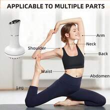 An Easy-To-Use, Comfortable, And Lightweight Electric Meridian Brush Personal Massager/Massage Device - A Home Electric Meridian Brush/Gua Sha Tool To Relax Body Muscles. A Christmas Gift. - trắng - Xem 6