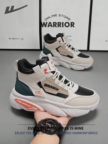 Warrior Comfortable Street Style Thick Soled Men's Shoes Autumn And Winter Lightweight Comfortable Breathable Running ShoesModest StyleCasual Yet Sleeksneakers Applicable Throughout The Yearwear-Resisting All-Day WearTraining Sneakers