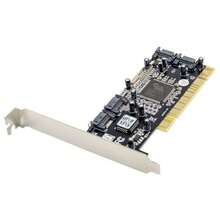 New 4 Port SATA PCI Expansion Card PCI To SATA Adapter Card RAID 0 - 白色 - 查看 3
