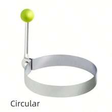 3个/6个/9个装不锈钢煎蛋圈 - 煎蛋和蛋卷模具 - 厨房小工具 - 彩色 - 查看 6