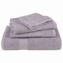 vidaXL Handtücher 4 Stk. Grau 50x100 Cm 360 G/M² 100% Baumwolle - Grey - View 4