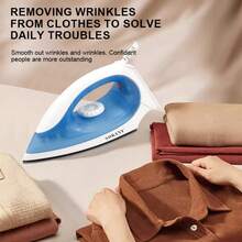 SOKANY-898A 家用电熨斗，手持式蒸汽熨斗，迷你便携设计，陶瓷底板，适用于多种面料，恒温熨烫，不伤衣物，温度可调，过热保护 - 美規A型插(110-127V) - 查看 2