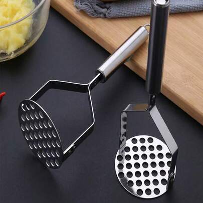 1 cái dụng cụ nghiền khoai tây bằng thép không gỉ, dụng cụ làm thức ăn nghiền cho bé, thích hợp để nghiền bí ngô, khoai lang, trái cây, quà tặng Halloween.