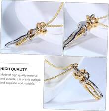 2 Piezas Collar de pareja Collar de collar de amor joyas abrazo amante collar joyería de la  collar de corazon para parejas collar de amante pareja abrazando collar - como se muestra x 2 piezas - Ver 8