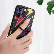 [Teléfono] Soporte de anillo de silicona, TPU antigolpes con agarre giratorio de 360°, cobertura total para phone 12, 13, 14, 15 y 16 (incluidos Pro/Pro/Plus). Colores: negro, blanco y azul. - Multicolor - Ver 3