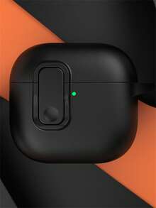 Locking Cute Anti-Drop Automatic Faux Leather TPU Headphones Case Compatible With 3 4 Soft Compatible With Pro 2 Pro 3 Lock Anti-Lost Protective Cover