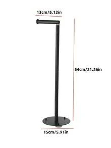 منصة تخزين حمام قطعة واحدة، حامل أنابيب ورق التواليت من الفولاذ المقاوم للصدأ ومنصة حامل الفرشاة، مُنظم