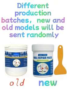 Wall Repair Kit With Scraper - Quick Set Drywall Patch, Hole And Crack Filler, Lime-Based Finish, Adhesive Plaster Wall Mending, White, Plastic Material, Easy To Use For Home Repairs