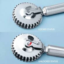 Dụng cụ cán bột đa năng bằng thép không gỉ dùng để nhào bột làm bánh, bao bì bánh ngọt, bánh empanada, mì Ý, bánh bao. - Bạc - Xem 6