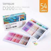 Bút gel LANGUO có thể thu vào để tô màu, 36/54/72/90 màu, bút màu đầu nhọn 0,7mm dùng cho giấy đen trắng, hoàn hảo để vẽ, viết, ghi nhật ký, đi học, văn phòng và gia đình - Nhiều màu - Xem 14
