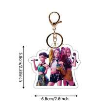 1pc Acrylic Team Cartoon Character Keychain, Bag Charm, Car Key Chain, Cute Cartoon Keyring, Bag Decoration, ANITEEZ Kpop Yun Ho & Ryu Sang Fan Gift - Multicolor - View 7