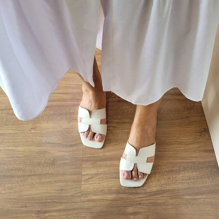 Women's Flat Sandals H Summer Fashion Everyday Special Size - 白色 - 查看 3