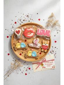 6 قطع مجموعة قوالب تشكيل البسكويت بأشكال حيوانات - كورجي، طائر الحب، بجعة، ملحقات إعلان عيد الحب الرومانسي - قوالب تشكيل بسكويت ثلاثية الأبعاد، أداة ضغط، هدية عيد ميلاد، ديكورات عيد الحب، هدايا عيد الحب، ديكورات عيد الحب - وردي - مشاهدة 7