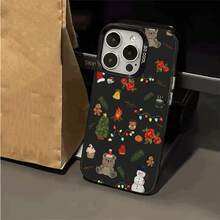 Funda protectora de TPU con patrón de moda navideña IMD, diseño impreso, funda protectora básica a prueba de golpes, adecuada para iPhone 7/8/XSMAX11/12/12Pro/12Pro Max/13/13 Pro/13 Pro Max/14 Pro/14 Pro Max/15 Pro/15 Pro Max/16 PRO/16PLUS/16PRO MAX - Un regalo ideal para cualquier ocasión - Colores mixtos - Ver 6