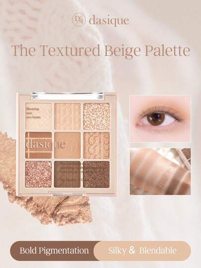 Dasique Paleta de sombras Dasique com 9 cores, maquiagem duradoura, alta pigmentação, formatura, aniversário, fácil de usar, suave e fácil de espalhar, fórmula vegana sem crueldade, essencial para o feriado, Rose Girl, a melhor cor, charme, presentes de Natal para mulheres, maquiagem de marca de moda feminina chique, volta às aulas