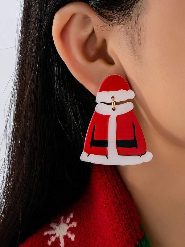 Women's Holiday Party Drop Earrings, Sparkling Christmas Earrings For Women, Alloy Christmas Gift For Her