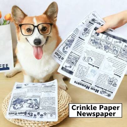 Pet Cat Dog Chew Toys, Durable Squeaky Toys For Biting, Grinding Teeth, Entertaining, Crinkle Paper Toys Supplies