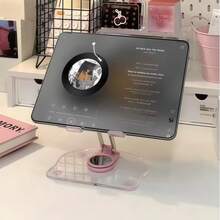 亚克力360度旋转平板电脑支架，可调节手机支架，可折叠防滑支架，适用于Pro Air Mini，兼容4.7-13英寸设备 - 彩色 - 查看 3