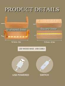 1 Personalized Photo Night Light Plaque, Couple Light, Custom Acrylic Frame, Bedroom Decoration, Custom LED Night Light, Two Base Styles To Choose From, Gifts For Her And Him, Gifts For Family And Relatives, Custom Photo Text, Two Base Options, Custom Night Light, Couple Engagement Gift, Couple Personalized Engagement Gift, Engagement Frame, Custom Gift, Anniversary Wedding Gift - one-size - View 10