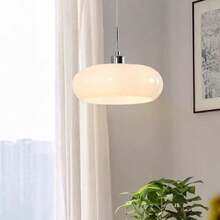 Vintage French Medieval Hallway Light, Retro Glass Foyer Lamp, Wooden Balcony Closet Ceiling Light, Bedroom Dining Bar Pendant Lamp, Decorative Lighting - Multicolor - View 8