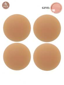 2/4/6pcs Reusable Silicone Nipple Covers, Strapless Invisible Self-Adhesive Breast Petals, Convenient Gift Box, Women Lingerie Accessories To Prevent Nipple Protrusion - Multicolor - View 17